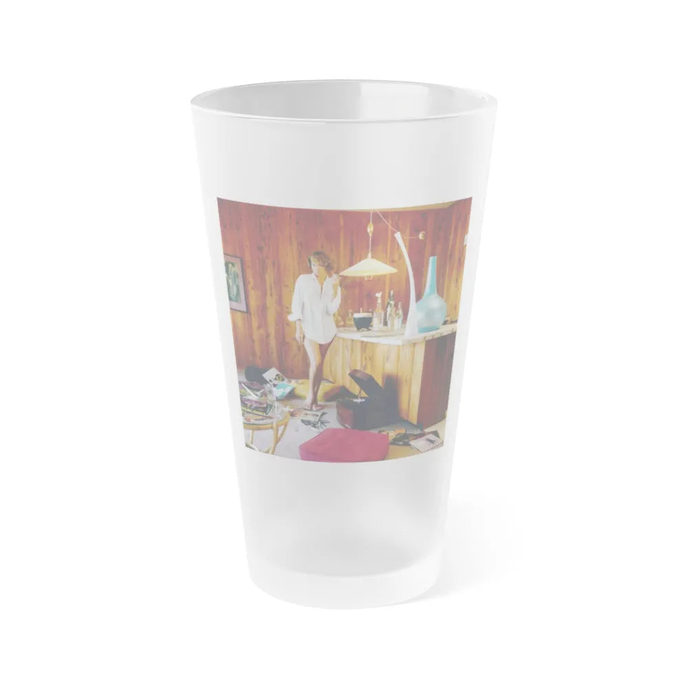 Eve Meyer #39 (Vintage Female Icon) Frosted Pint Glass 16oz-16oz-Frosted-Go Mug Yourself