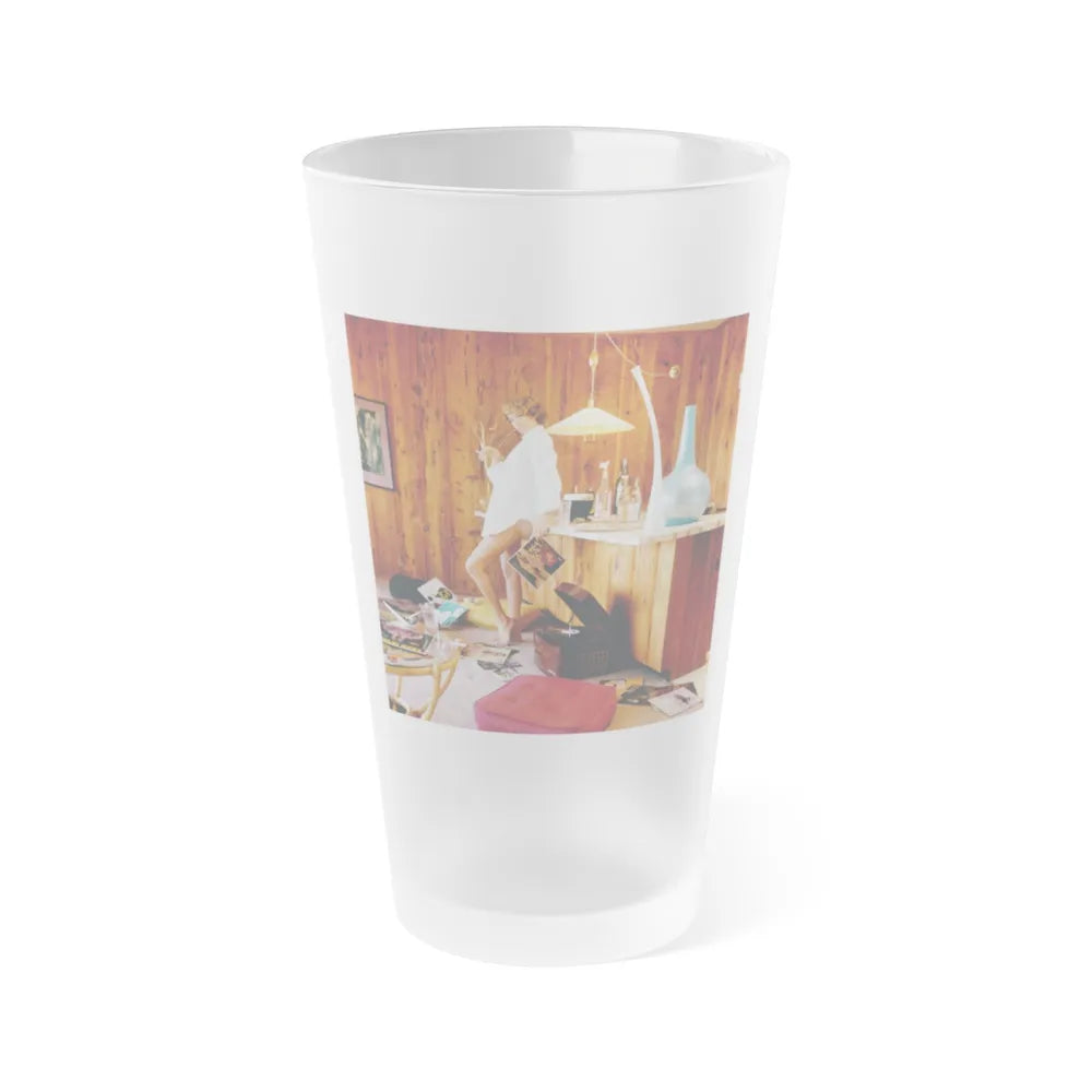 Eve Meyer #40 (Vintage Female Icon) Frosted Pint Glass 16oz-16oz-Frosted-Go Mug Yourself