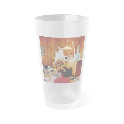 Eve Meyer #40 (Vintage Female Icon) Frosted Pint Glass 16oz 16oz Frosted - Go Mug Yourself
