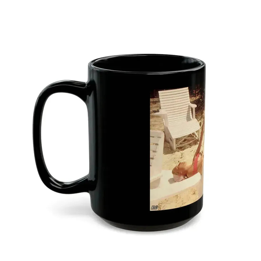 Eve Meyer #41 (Vintage Female Icon) Black Coffee Mug - Go Mug Yourself