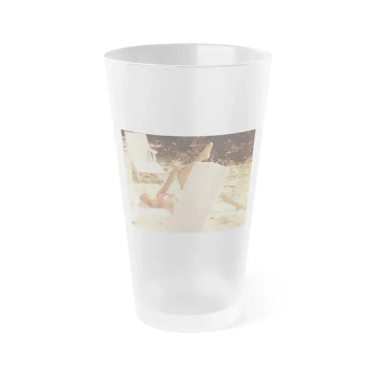 Eve Meyer #41 (Vintage Female Icon) Frosted Pint Glass 16oz 16oz Frosted - Go Mug Yourself