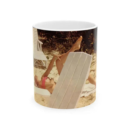 Eve Meyer #41 (Vintage Female Icon) White Coffee Mug 11oz - Go Mug Yourself