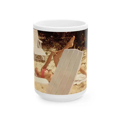 Eve Meyer #41 (Vintage Female Icon) White Coffee Mug 15oz - Go Mug Yourself