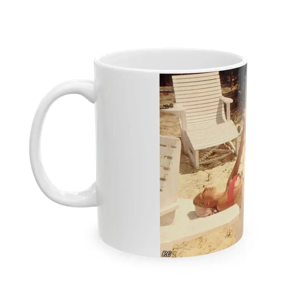 Eve Meyer #41 (Vintage Female Icon) White Coffee Mug - Go Mug Yourself