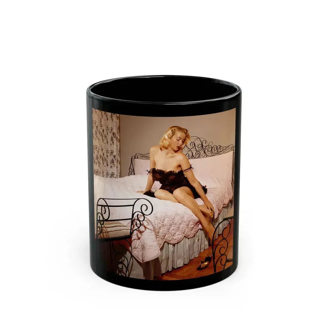 Eve Meyer #43 (Vintage Female Icon) Black Coffee Mug 11oz - Go Mug Yourself