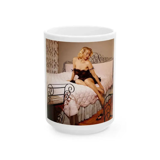 Eve Meyer #43 (Vintage Female Icon) White Coffee Mug 15oz - Go Mug Yourself