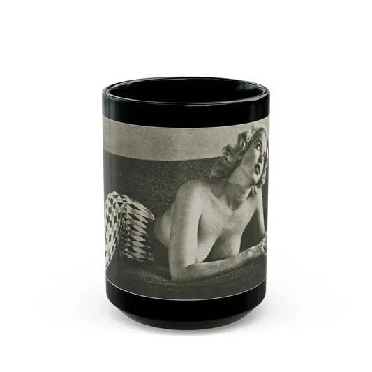 Eve Meyer #44 (Vintage Female Icon) Black Coffee Mug 15oz - Go Mug Yourself