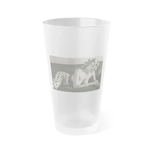 Eve Meyer #44 (Vintage Female Icon) Frosted Pint Glass 16oz 16oz Frosted - Go Mug Yourself