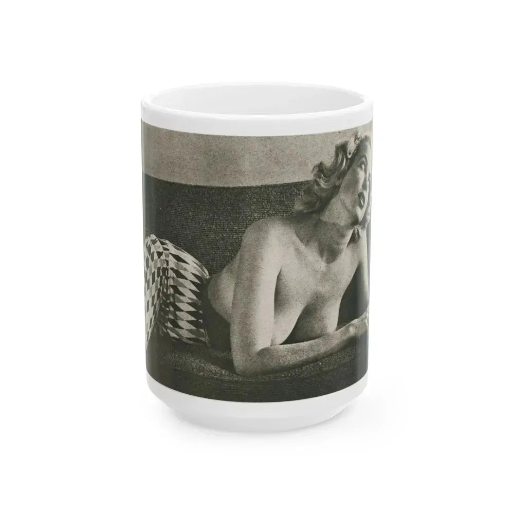 Eve Meyer #44 (Vintage Female Icon) White Coffee Mug 15oz - Go Mug Yourself