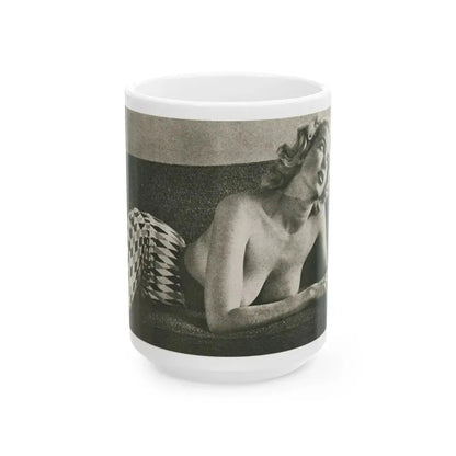 Eve Meyer #44 (Vintage Female Icon) White Coffee Mug 15oz - Go Mug Yourself