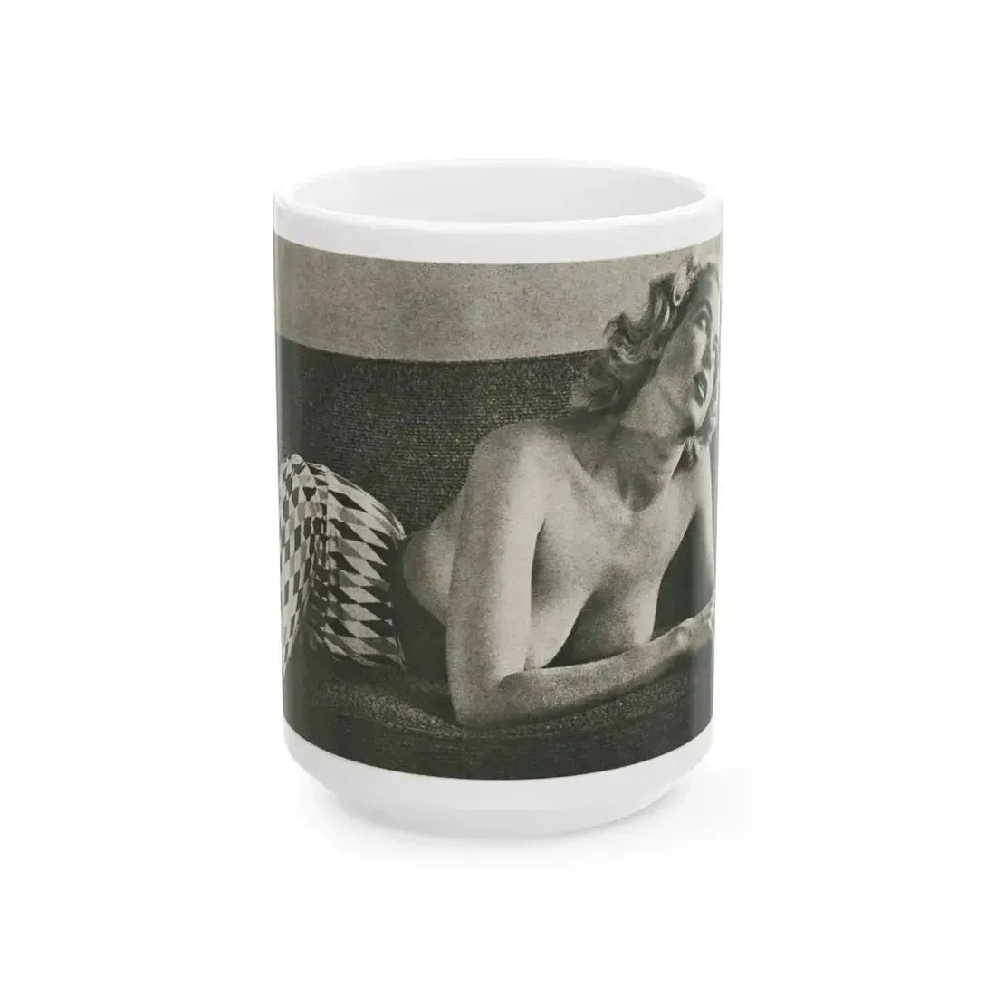 Eve Meyer #44 (Vintage Female Icon) White Coffee Mug 15oz - Go Mug Yourself