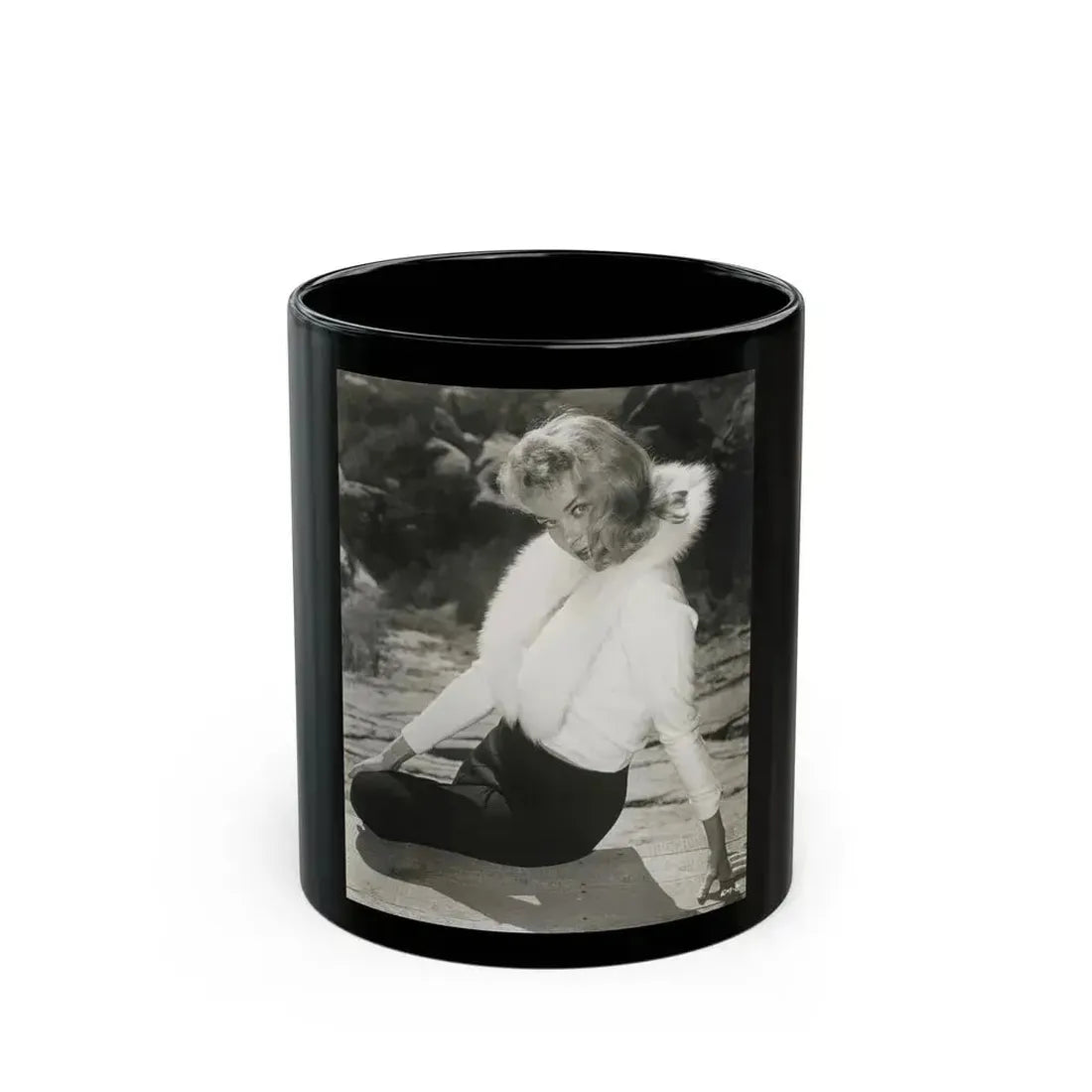 Eve Meyer #45 (Vintage Female Icon) Black Coffee Mug 11oz - Go Mug Yourself