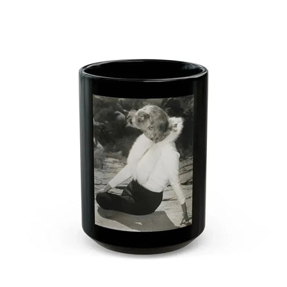 Eve Meyer #45 (Vintage Female Icon) Black Coffee Mug 15oz - Go Mug Yourself