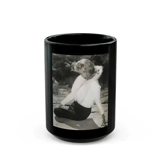 Eve Meyer #45 (Vintage Female Icon) Black Coffee Mug 15oz - Go Mug Yourself