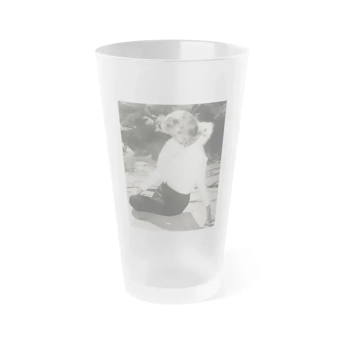 Eve Meyer #45 (Vintage Female Icon) Frosted Pint Glass 16oz 16oz Frosted - Go Mug Yourself