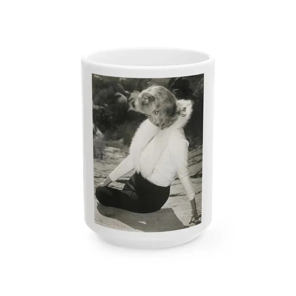 Eve Meyer #45 (Vintage Female Icon) White Coffee Mug 15oz - Go Mug Yourself