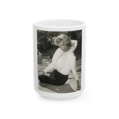 Eve Meyer #45 (Vintage Female Icon) White Coffee Mug 15oz - Go Mug Yourself