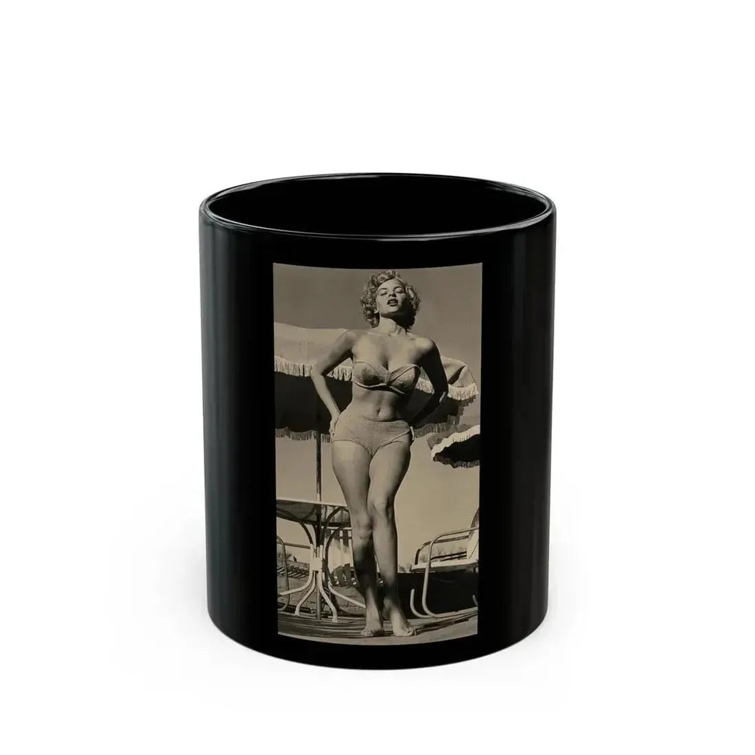 Eve Meyer #48 (Vintage Female Icon) Black Coffee Mug 11oz - Go Mug Yourself