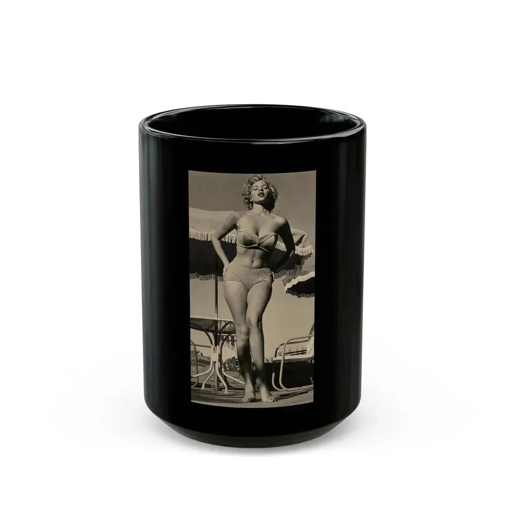 Eve Meyer #48 (Vintage Female Icon) Black Coffee Mug 15oz - Go Mug Yourself