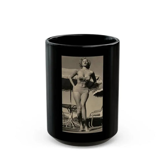 Eve Meyer #48 (Vintage Female Icon) Black Coffee Mug 15oz - Go Mug Yourself