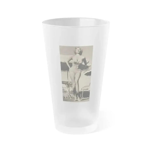 Eve Meyer #48 (Vintage Female Icon) Frosted Pint Glass 16oz 16oz Frosted - Go Mug Yourself