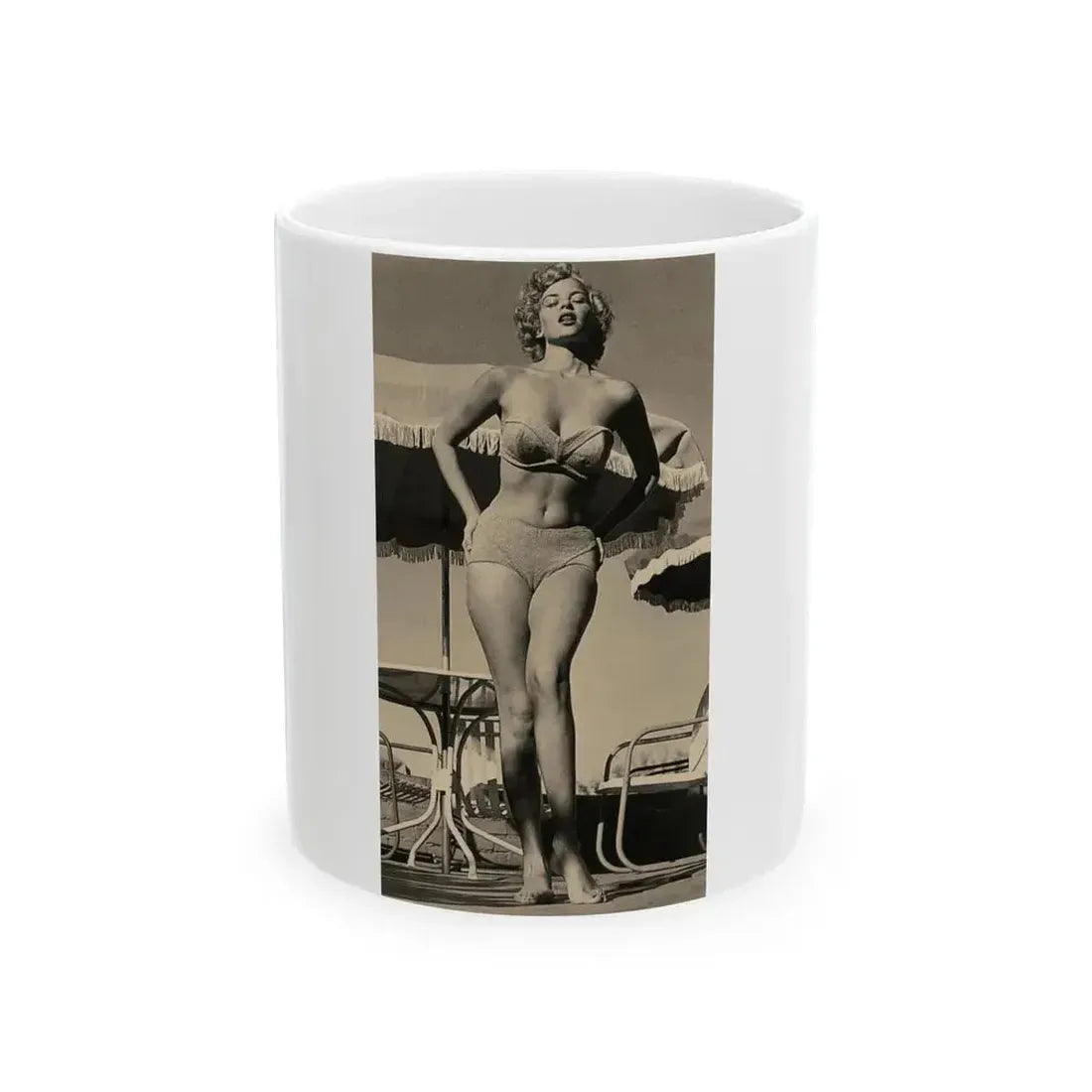 Eve Meyer #48 (Vintage Female Icon) White Coffee Mug 11oz - Go Mug Yourself