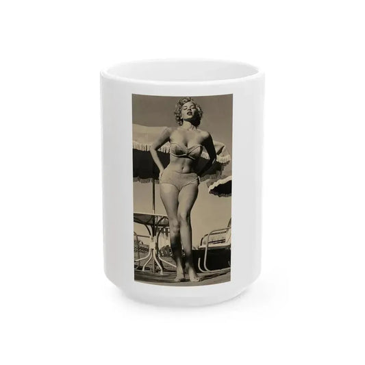 Eve Meyer #48 (Vintage Female Icon) White Coffee Mug 15oz - Go Mug Yourself