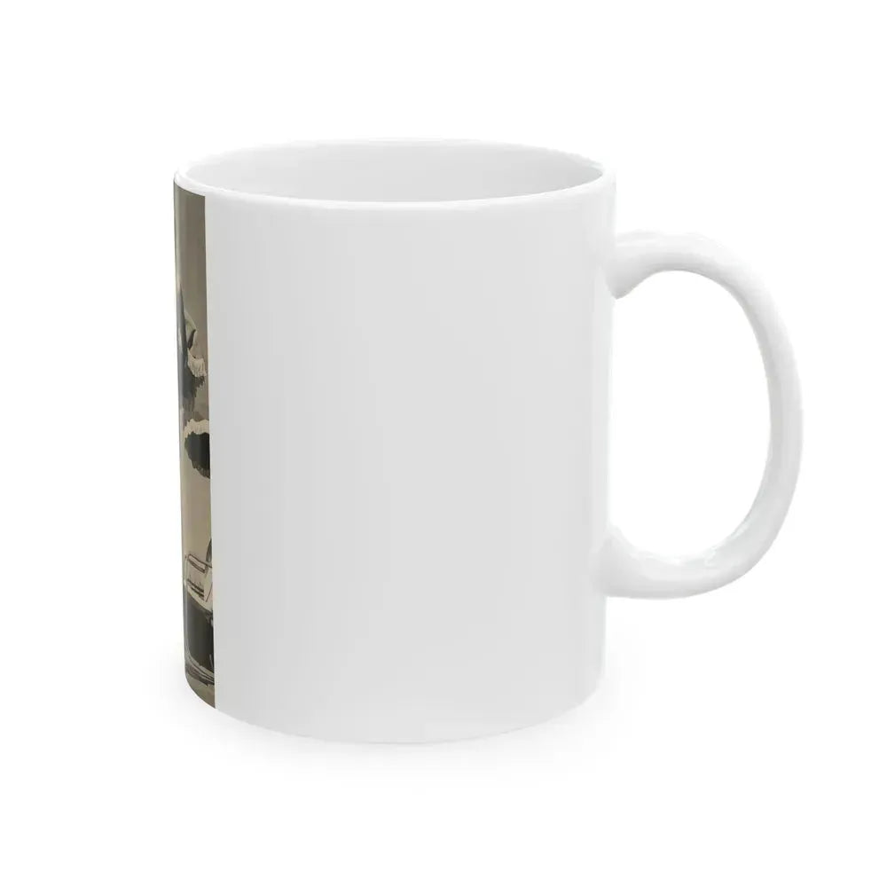 Eve Meyer #48 (Vintage Female Icon) White Coffee Mug - Go Mug Yourself