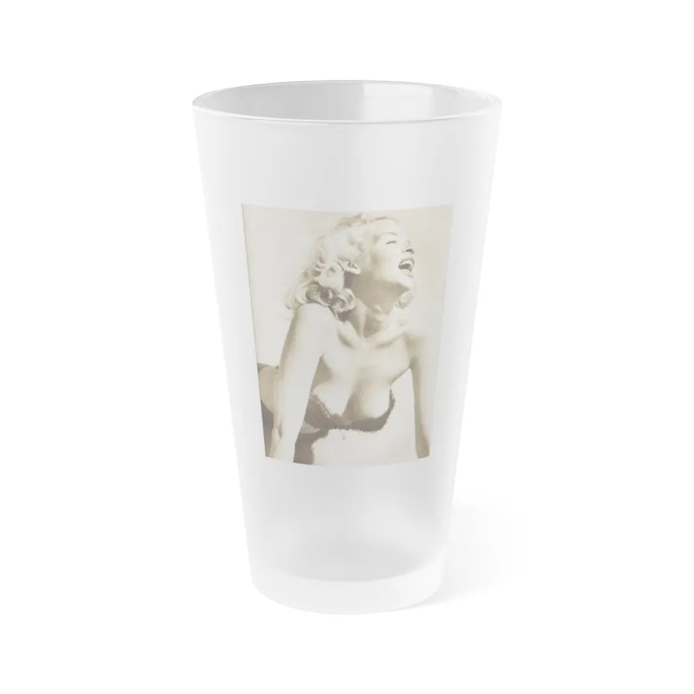 Eve Meyer #49 (Vintage Female Icon) Frosted Pint Glass 16oz-16oz-Frosted-Go Mug Yourself