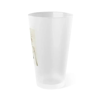 Eve Meyer #49 (Vintage Female Icon) Frosted Pint Glass 16oz - Go Mug Yourself
