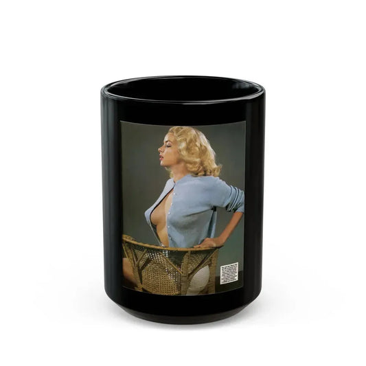 Eve Meyer #50 (Vintage Female Icon) Black Coffee Mug 15oz - Go Mug Yourself