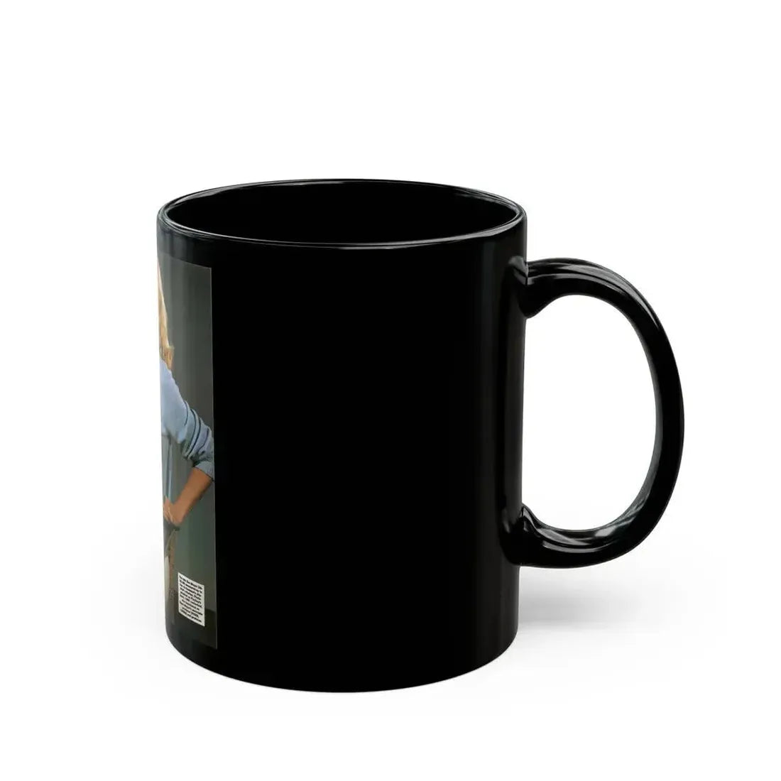 Eve Meyer #50 (Vintage Female Icon) Black Coffee Mug - Go Mug Yourself