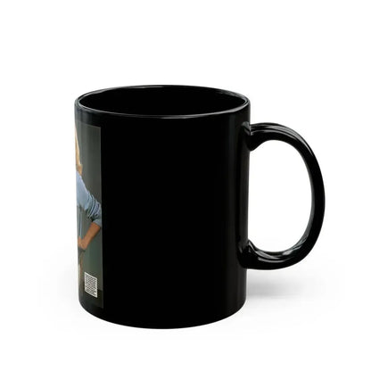 Eve Meyer #50 (Vintage Female Icon) Black Coffee Mug - Go Mug Yourself