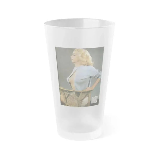 Eve Meyer #50 (Vintage Female Icon) Frosted Pint Glass 16oz 16oz Frosted - Go Mug Yourself