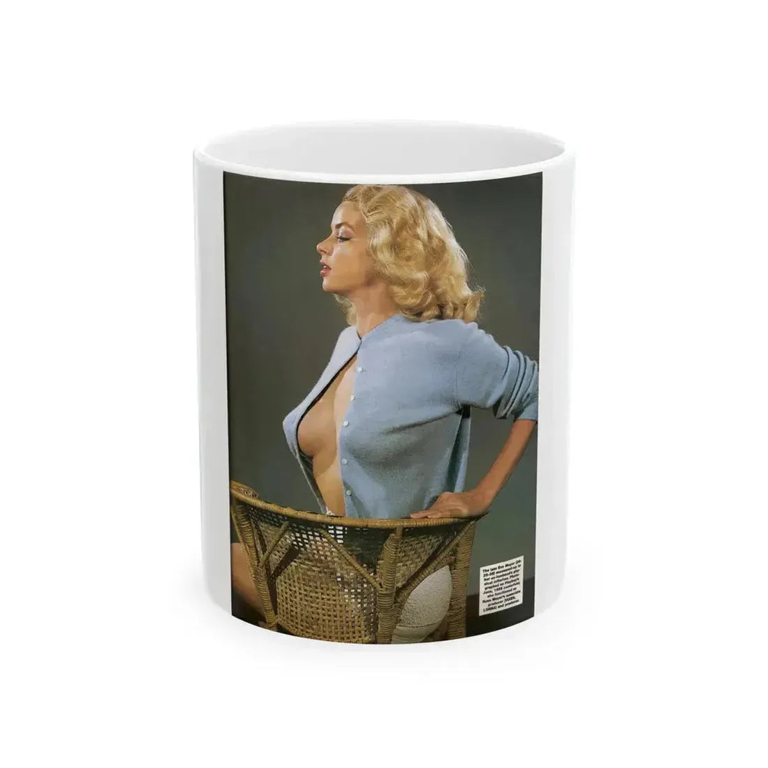 Eve Meyer #50 (Vintage Female Icon) White Coffee Mug 11oz - Go Mug Yourself