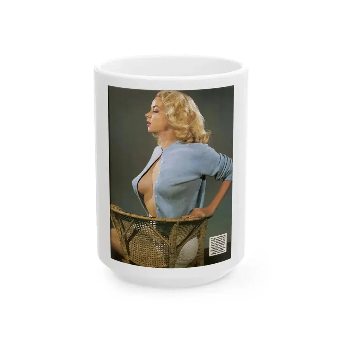 Eve Meyer #50 (Vintage Female Icon) White Coffee Mug 15oz - Go Mug Yourself