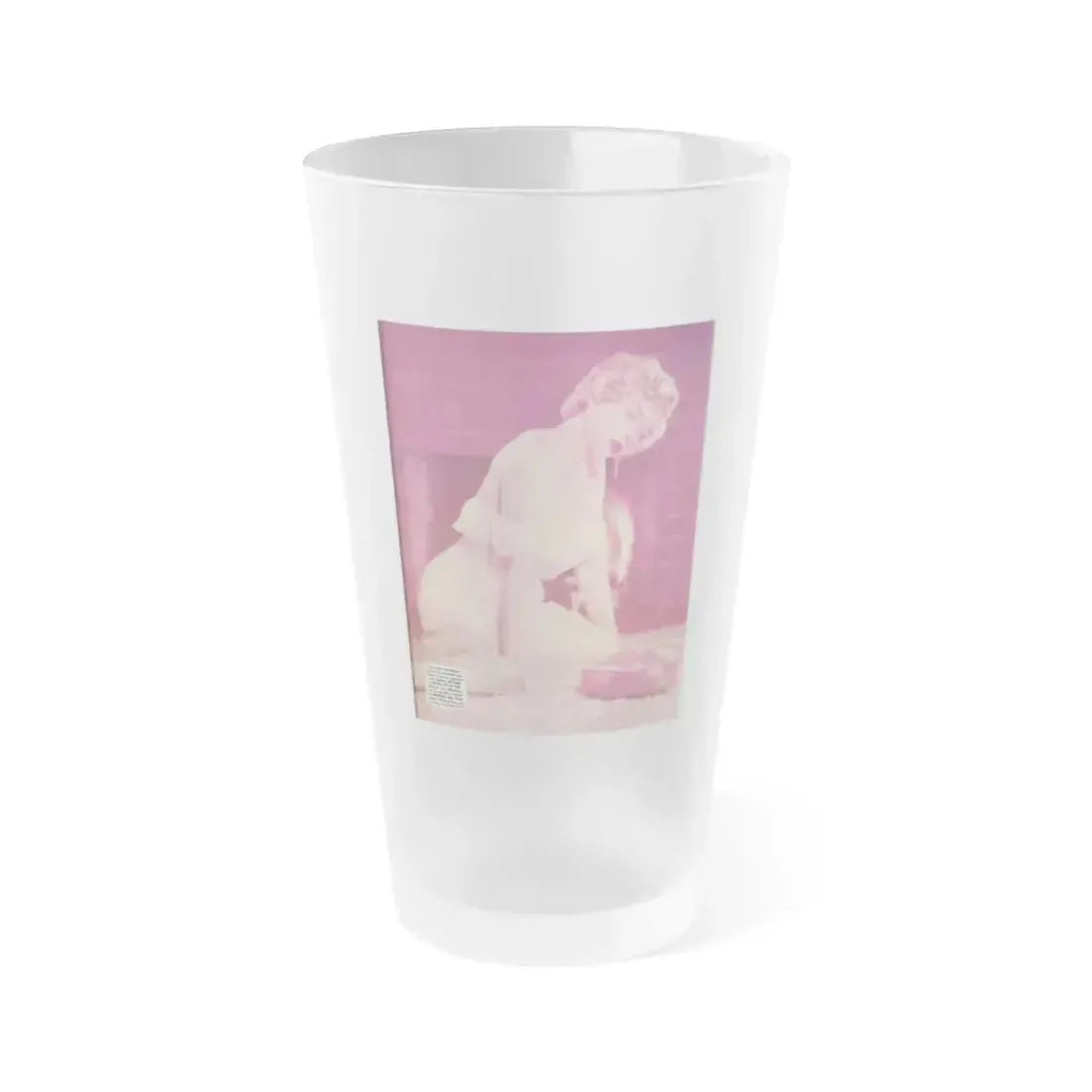 Eve Meyer #51 (Vintage Female Icon) Frosted Pint Glass 16oz 16oz Frosted - Go Mug Yourself