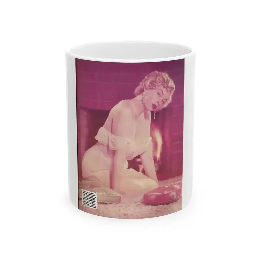 Eve Meyer #51 (Vintage Female Icon) White Coffee Mug 11oz - Go Mug Yourself