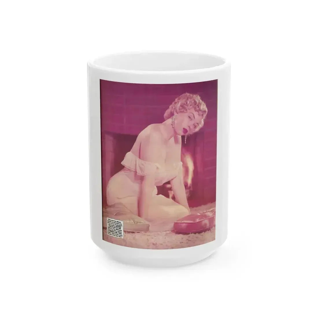 Eve Meyer #51 (Vintage Female Icon) White Coffee Mug 15oz - Go Mug Yourself