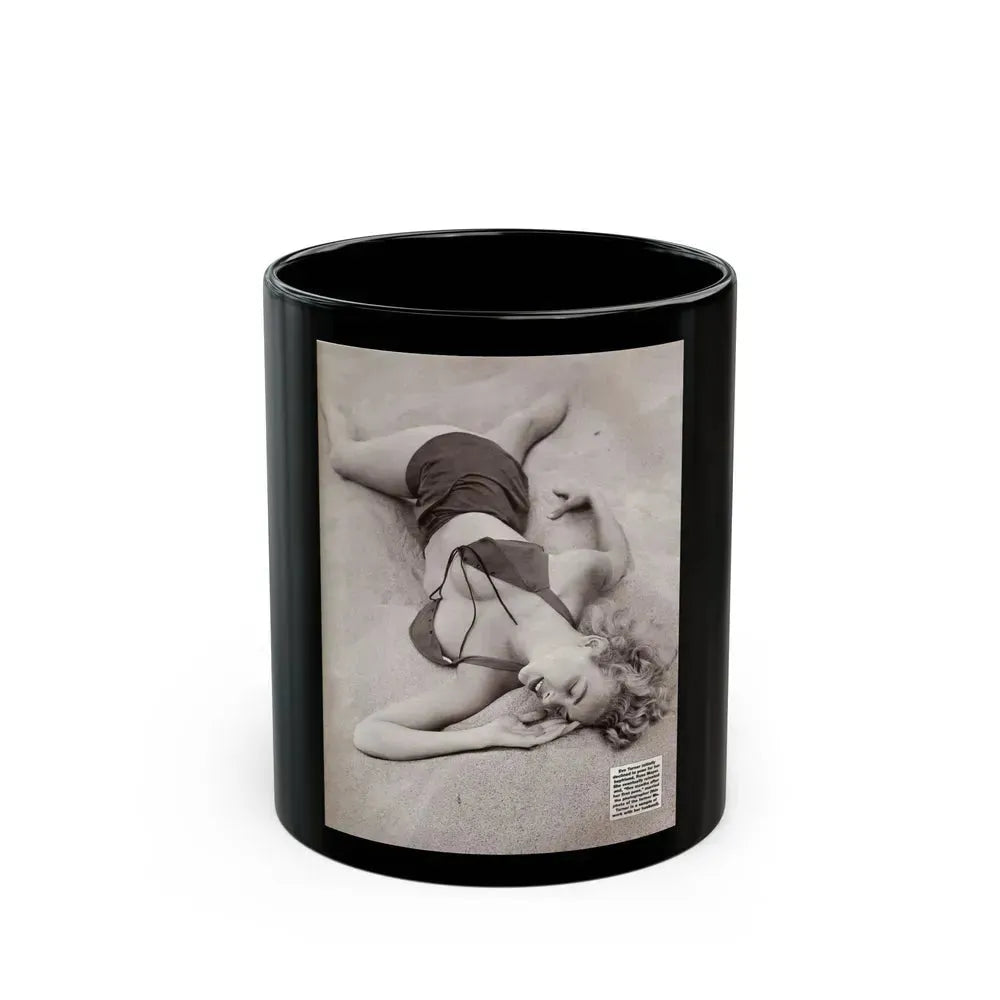 Eve Meyer #52 (Vintage Female Icon) Black Coffee Mug 11oz - Go Mug Yourself