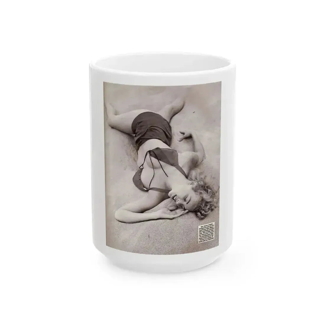 Eve Meyer #52 (Vintage Female Icon) White Coffee Mug 15oz - Go Mug Yourself