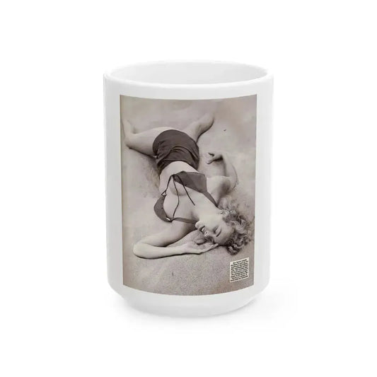 Eve Meyer #52 (Vintage Female Icon) White Coffee Mug 15oz - Go Mug Yourself