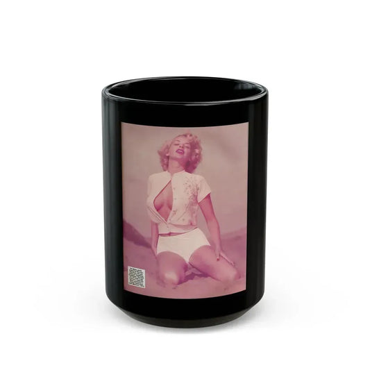 Eve Meyer #53 (Vintage Female Icon) Black Coffee Mug 15oz - Go Mug Yourself