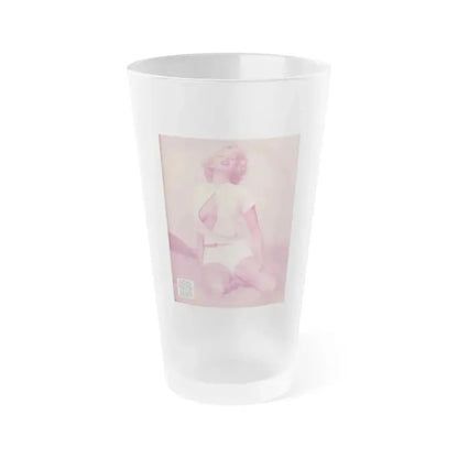 Eve Meyer #53 (Vintage Female Icon) Frosted Pint Glass 16oz 16oz Frosted - Go Mug Yourself