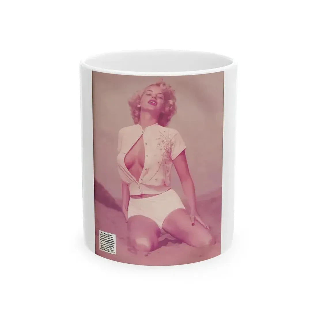 Eve Meyer #53 (Vintage Female Icon) White Coffee Mug 11oz - Go Mug Yourself