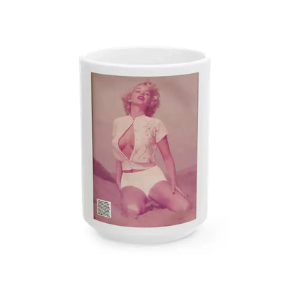 Eve Meyer #53 (Vintage Female Icon) White Coffee Mug 15oz - Go Mug Yourself