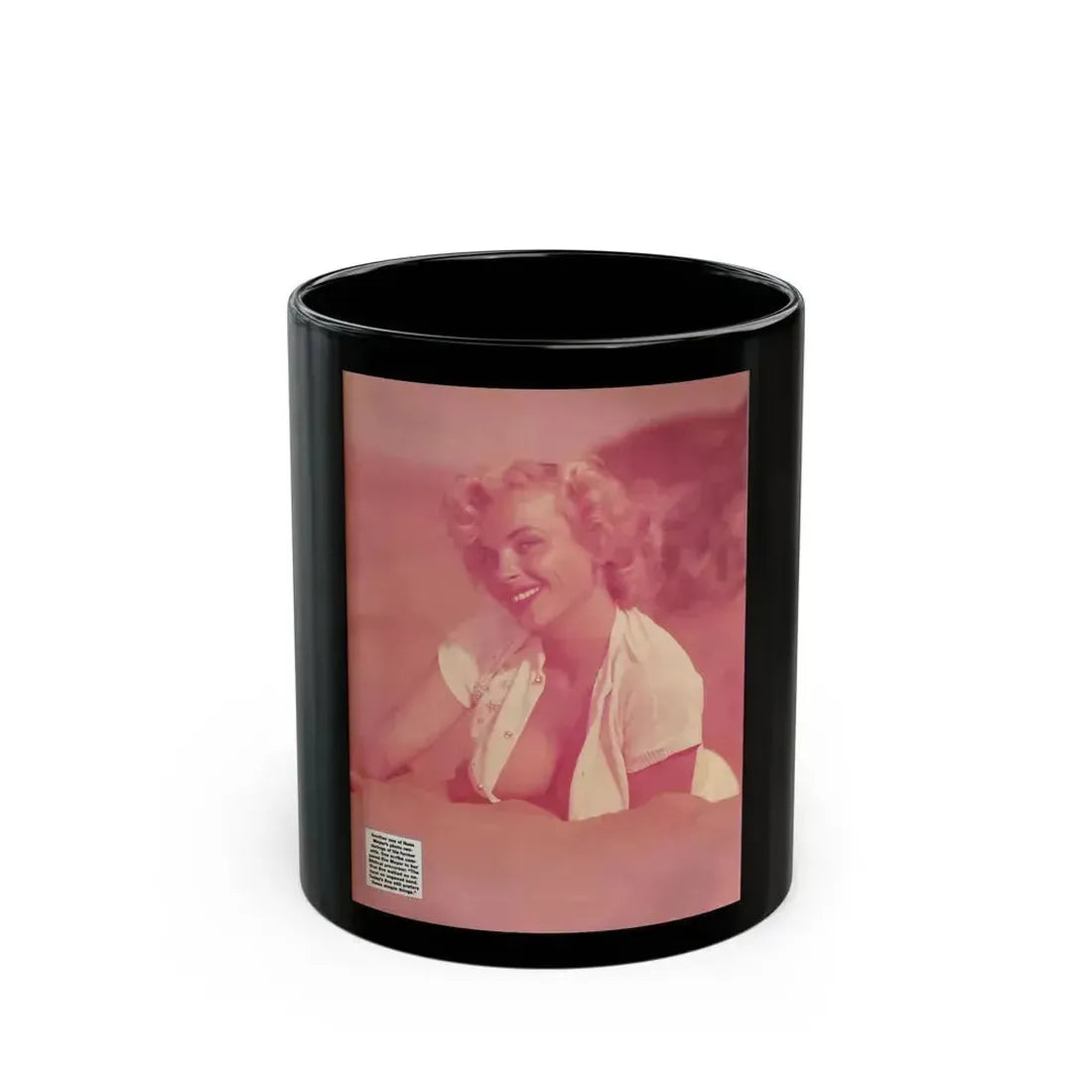Eve Meyer #54 (Vintage Female Icon) Black Coffee Mug 11oz - Go Mug Yourself