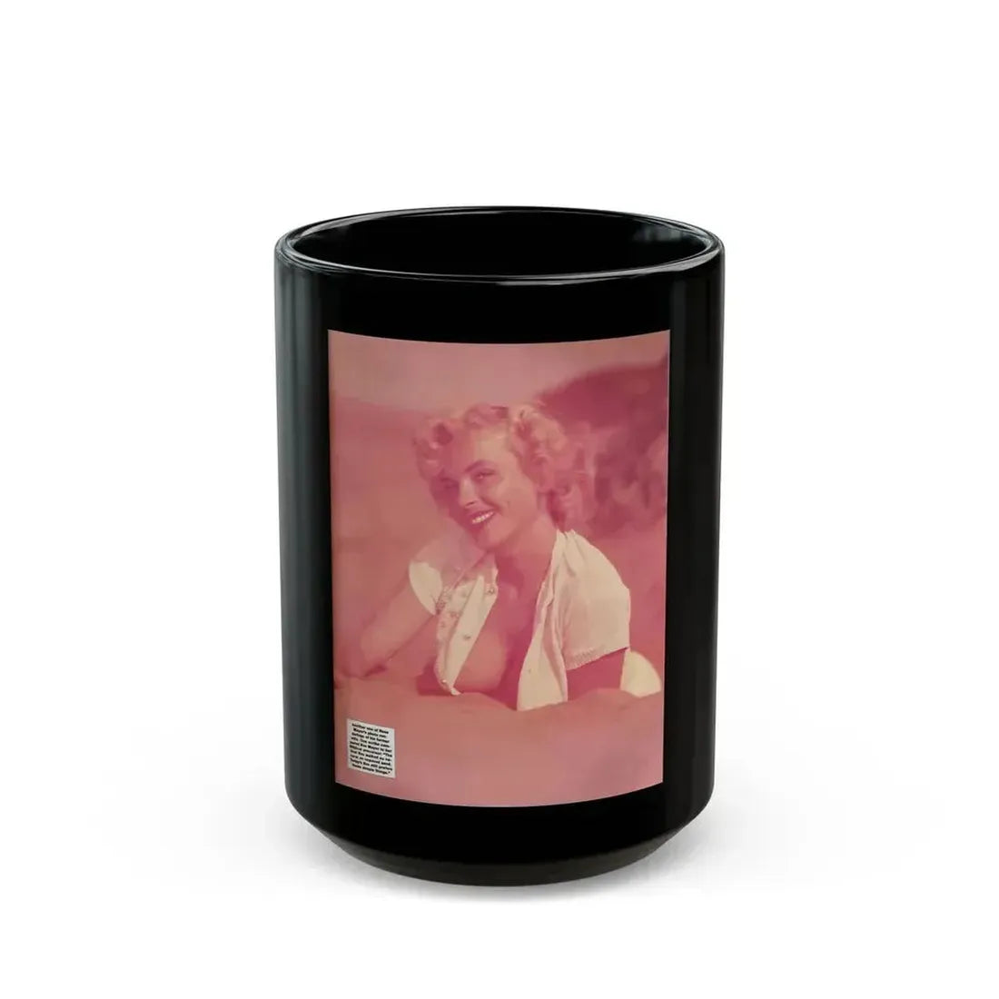 Eve Meyer #54 (Vintage Female Icon) Black Coffee Mug 15oz - Go Mug Yourself