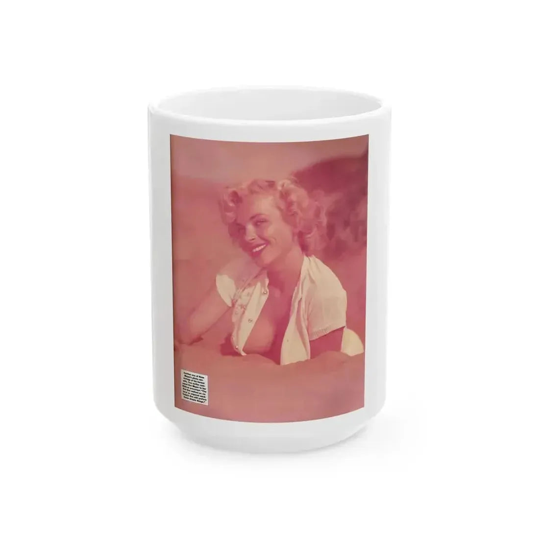 Eve Meyer #54 (Vintage Female Icon) White Coffee Mug 15oz - Go Mug Yourself