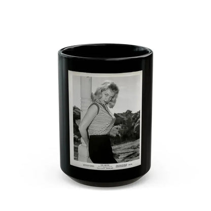 Eve Meyer #57 (Vintage Female Icon) Black Coffee Mug 15oz - Go Mug Yourself